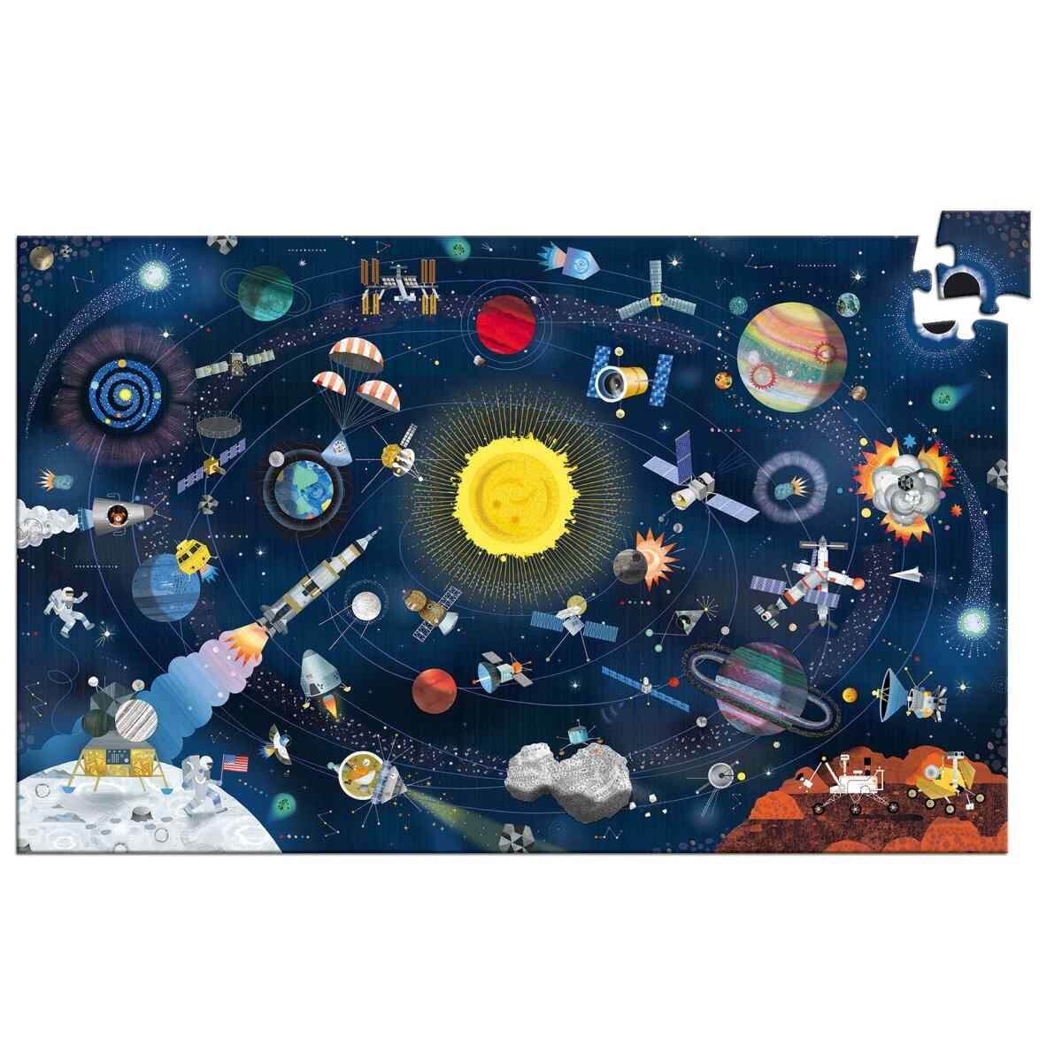 Djeco Wimmelpuzzle: Der Weltraum, 200 Teile