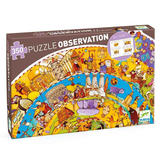 Djeco Wimmelpuzzle: Unsere Geschichte + booklet, 350 Teile