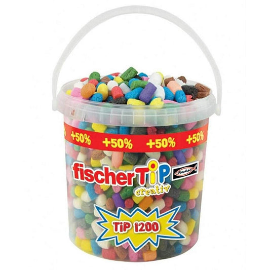 Fischertechnik fischerTiP creativ, 1200 TiPs +50 Prozent im Eimer