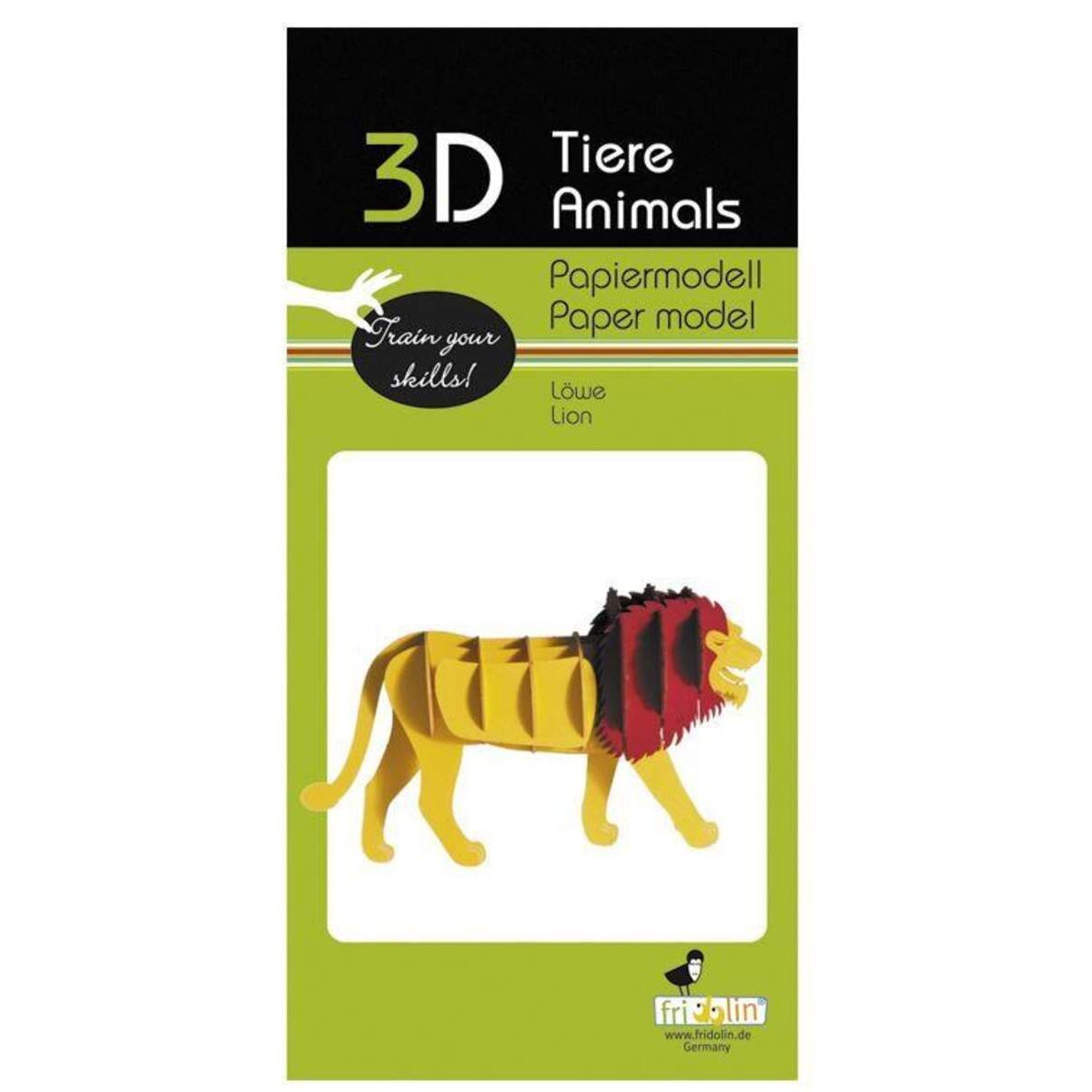 Fridolin 3-D Papier Modell Löwe