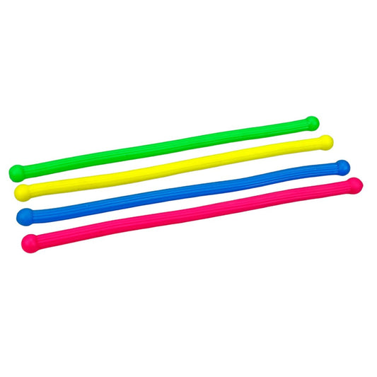 Fun Trading Funky Stretchy, super dehnbare Gummibänder, 1 Stück, 4-fach sortiert