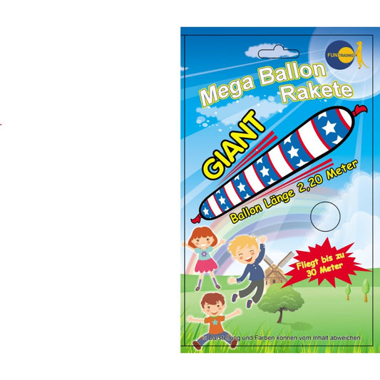 Fun Trading Mega Ballon Rakete 2,20 m