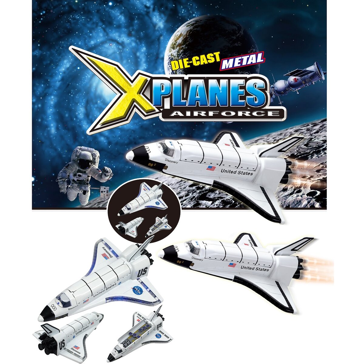 Fun Trading NASA Space Shuttle Raumfähre mit Sound und Licht 19 cm