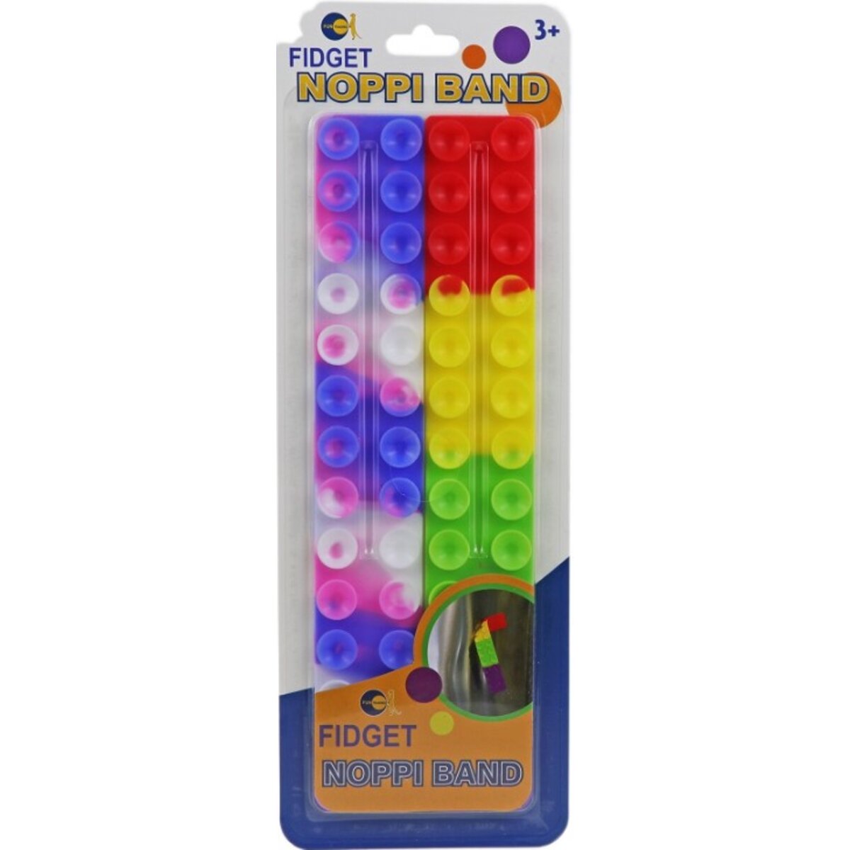 Fun Trading Noppi-Bands Silikon 2-er Set Noppenband, 1 Stück, 3-fach sortiert