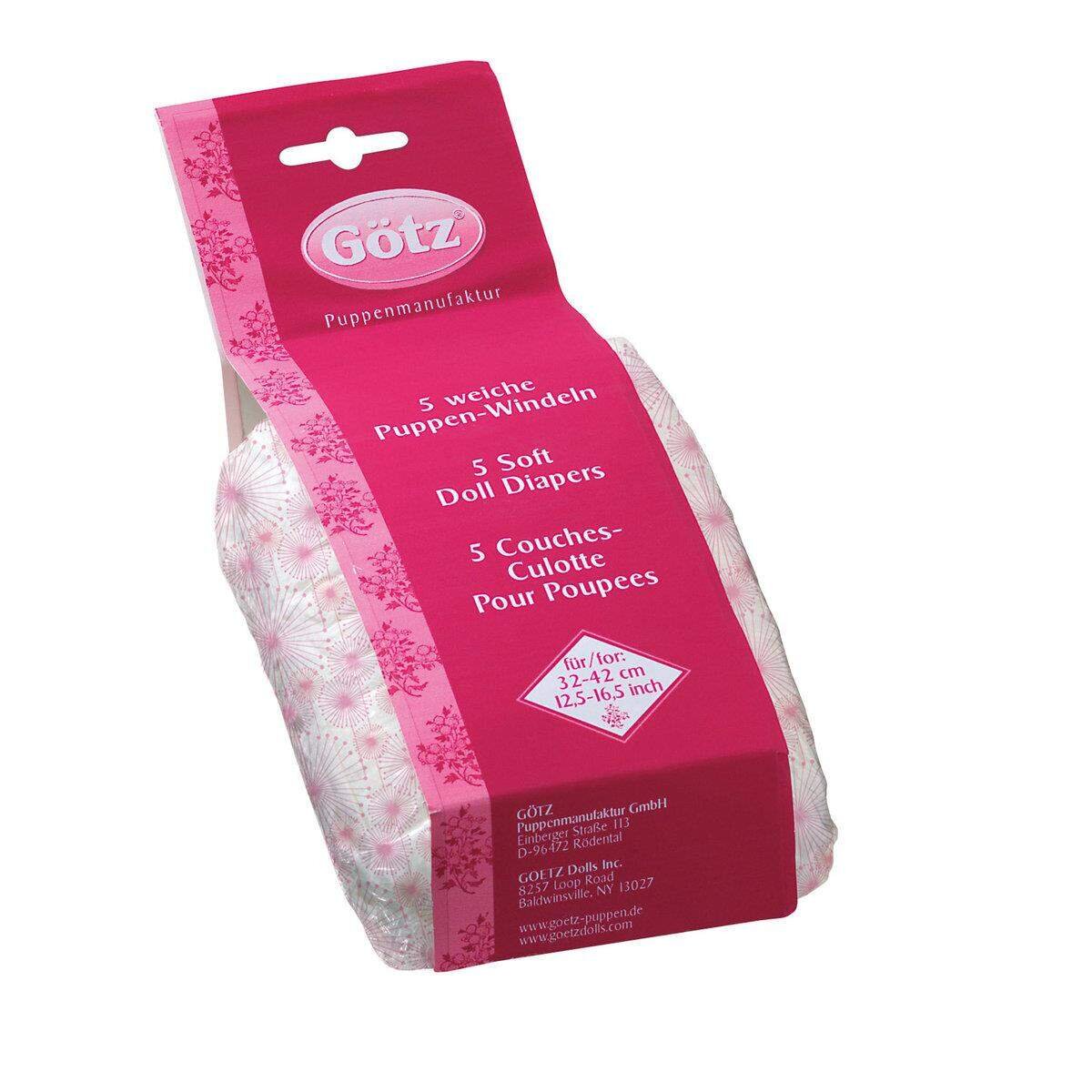 Götz Puppenwindeln Happy Flower Gr. S , 5 Stück