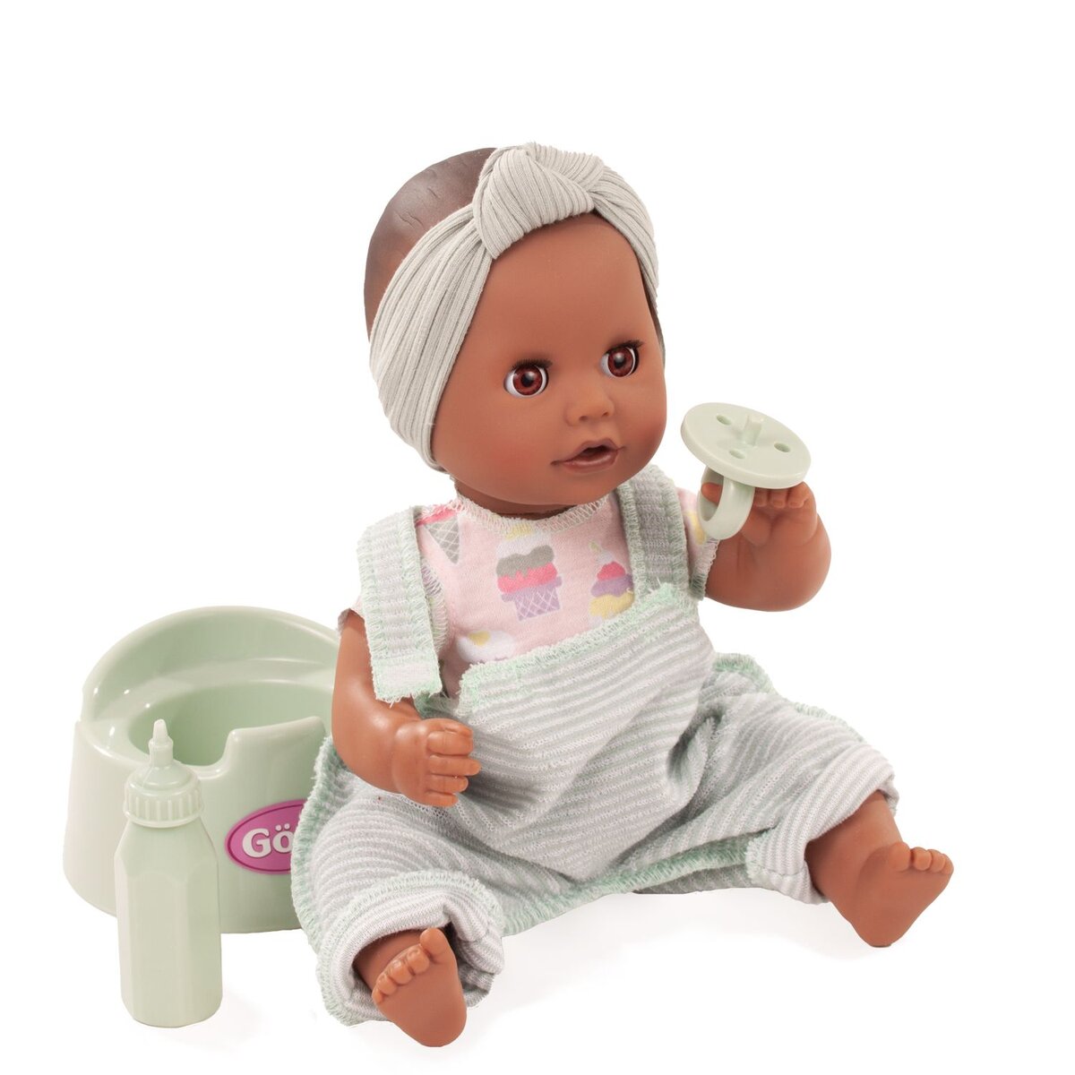 Götz Sleepy Aquini dark skin, 33 cm