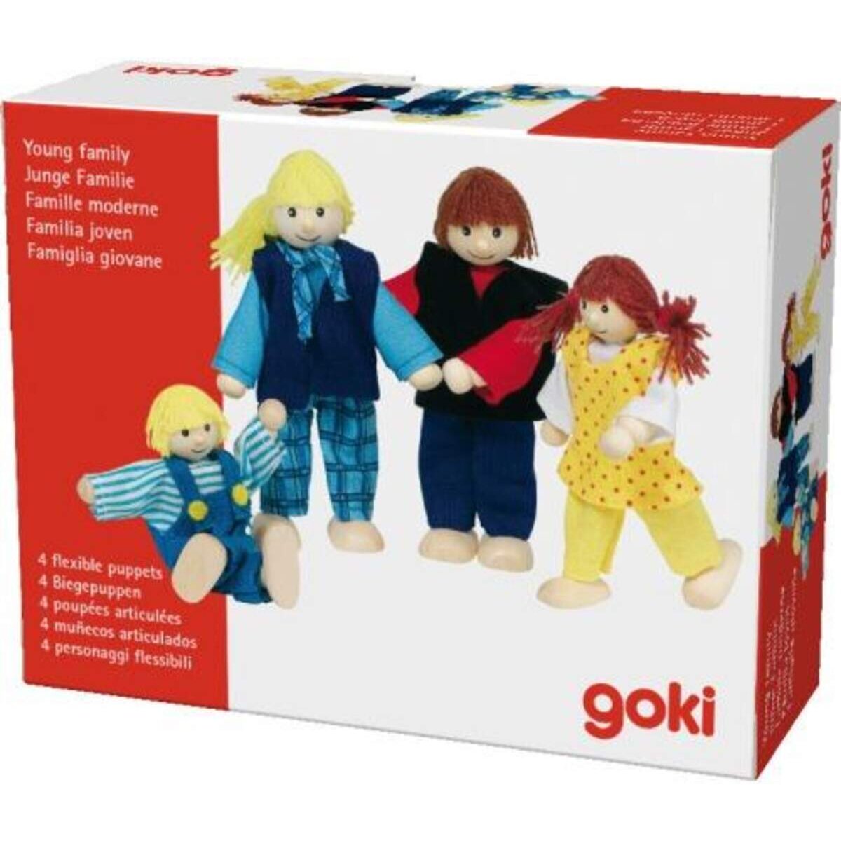 goki Biegepuppen junge Familie