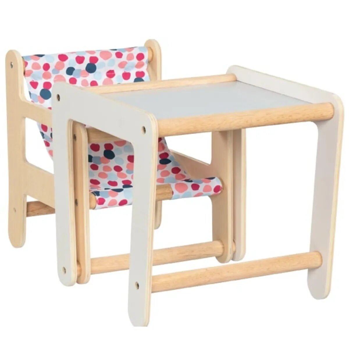 goki Puppenhochstuhl  mit Tisch, 2in1