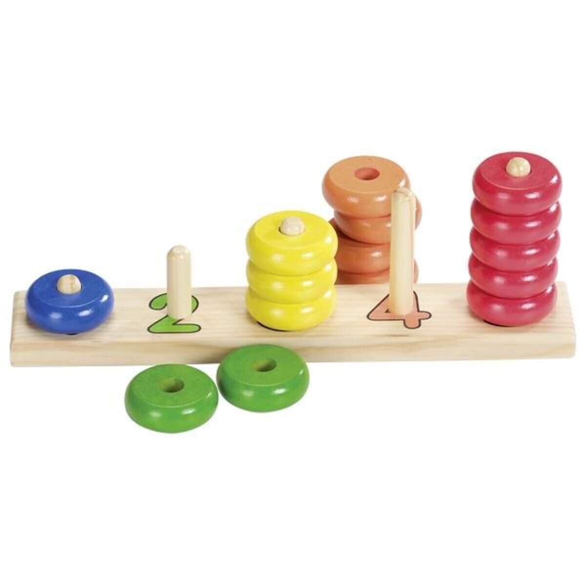 goki Sortierspiel Lerne Zählen mit Ringen