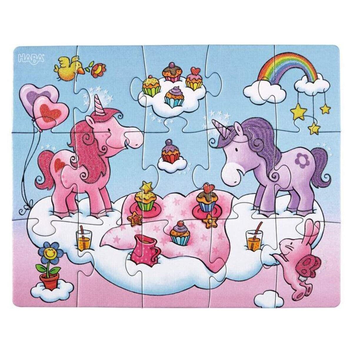 HABA 300299 Puzzles Einhorn Glitzerglück