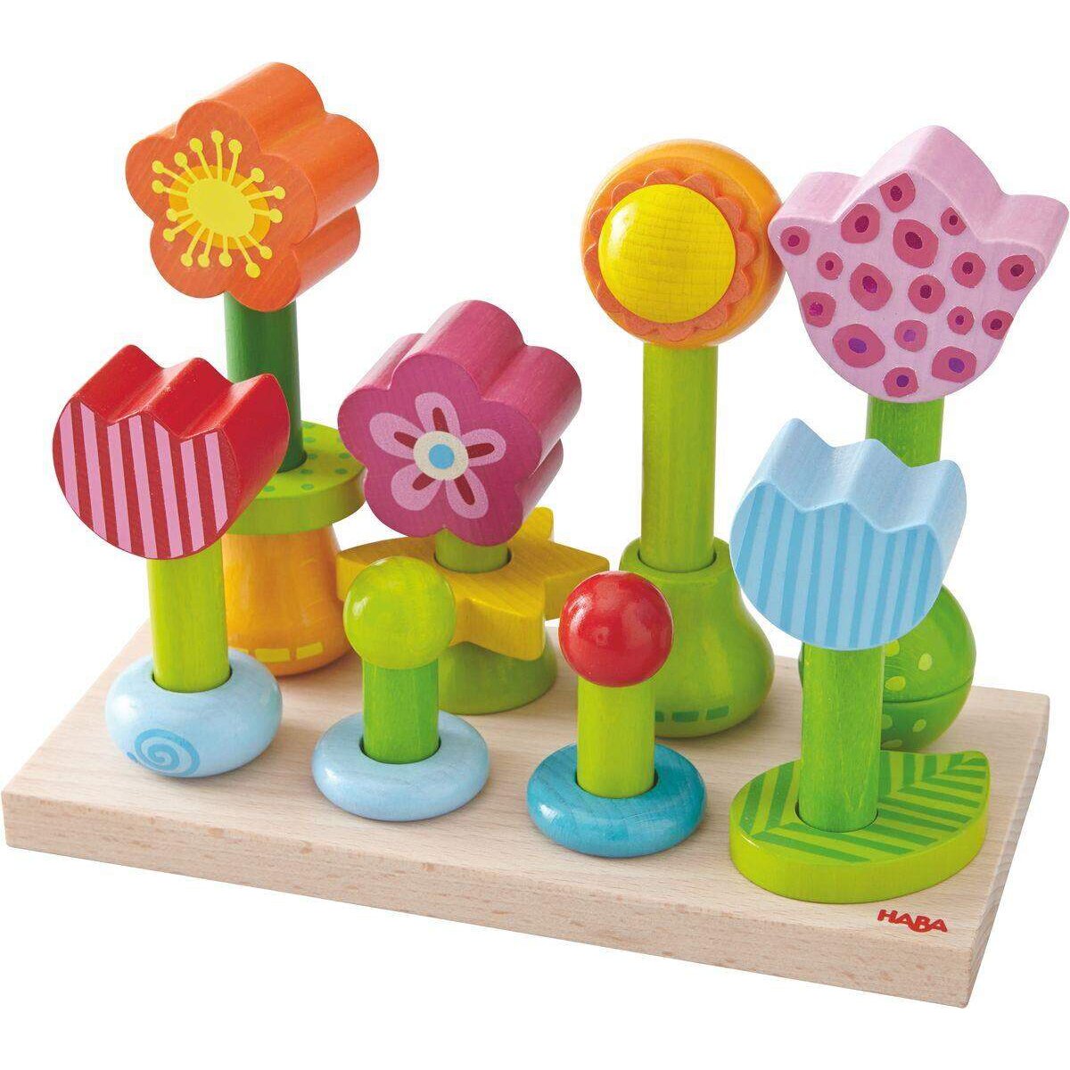 HABA 301551 Steckspiel Blumengarten