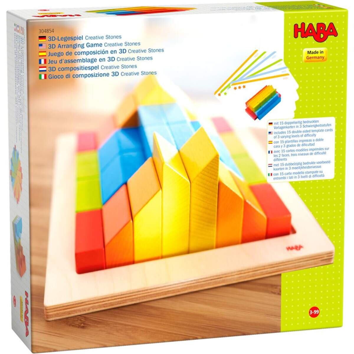 HABA 304854 3D-Legespiel Creative Stones