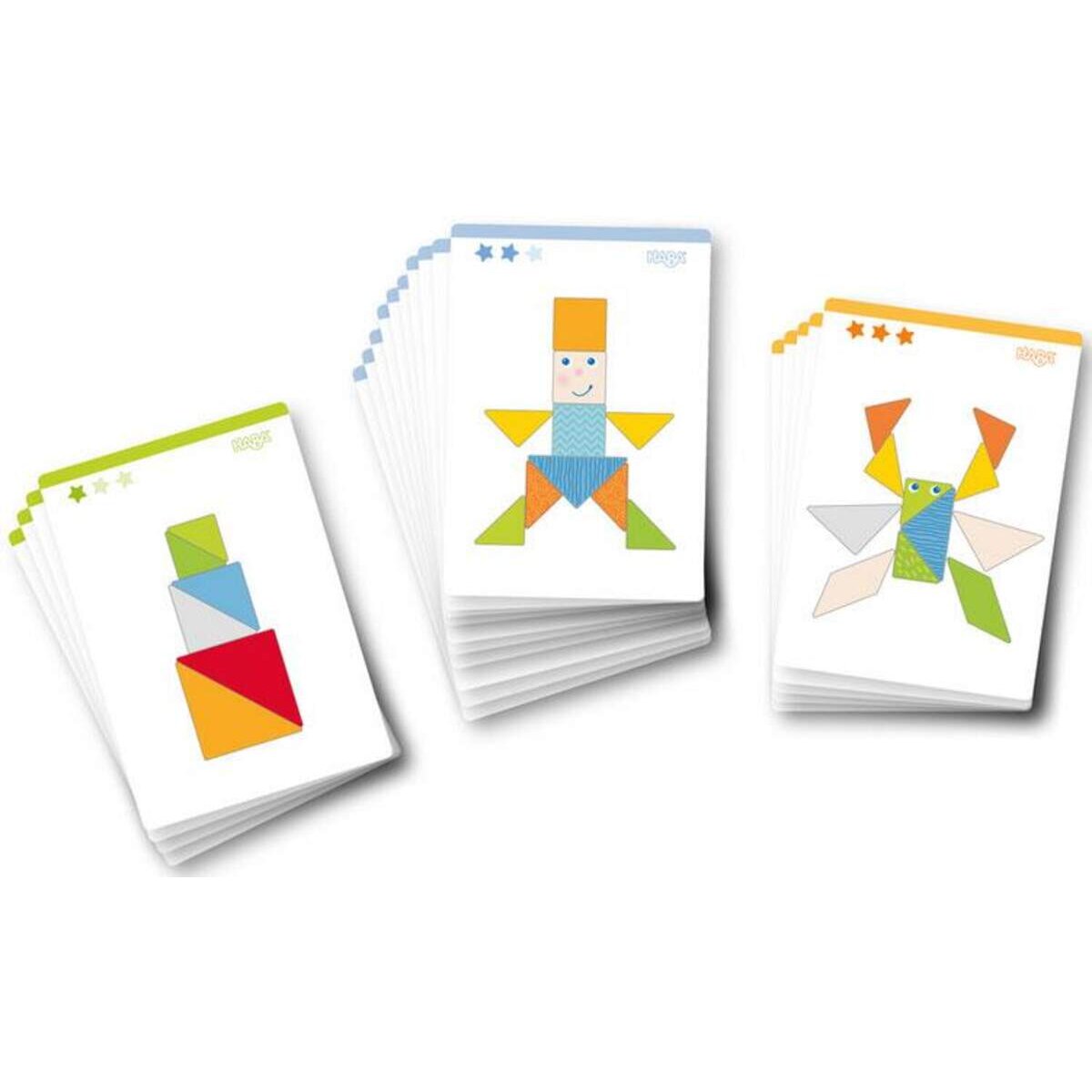 HABA 305777 Legespiel Bunter Tangram-Mix