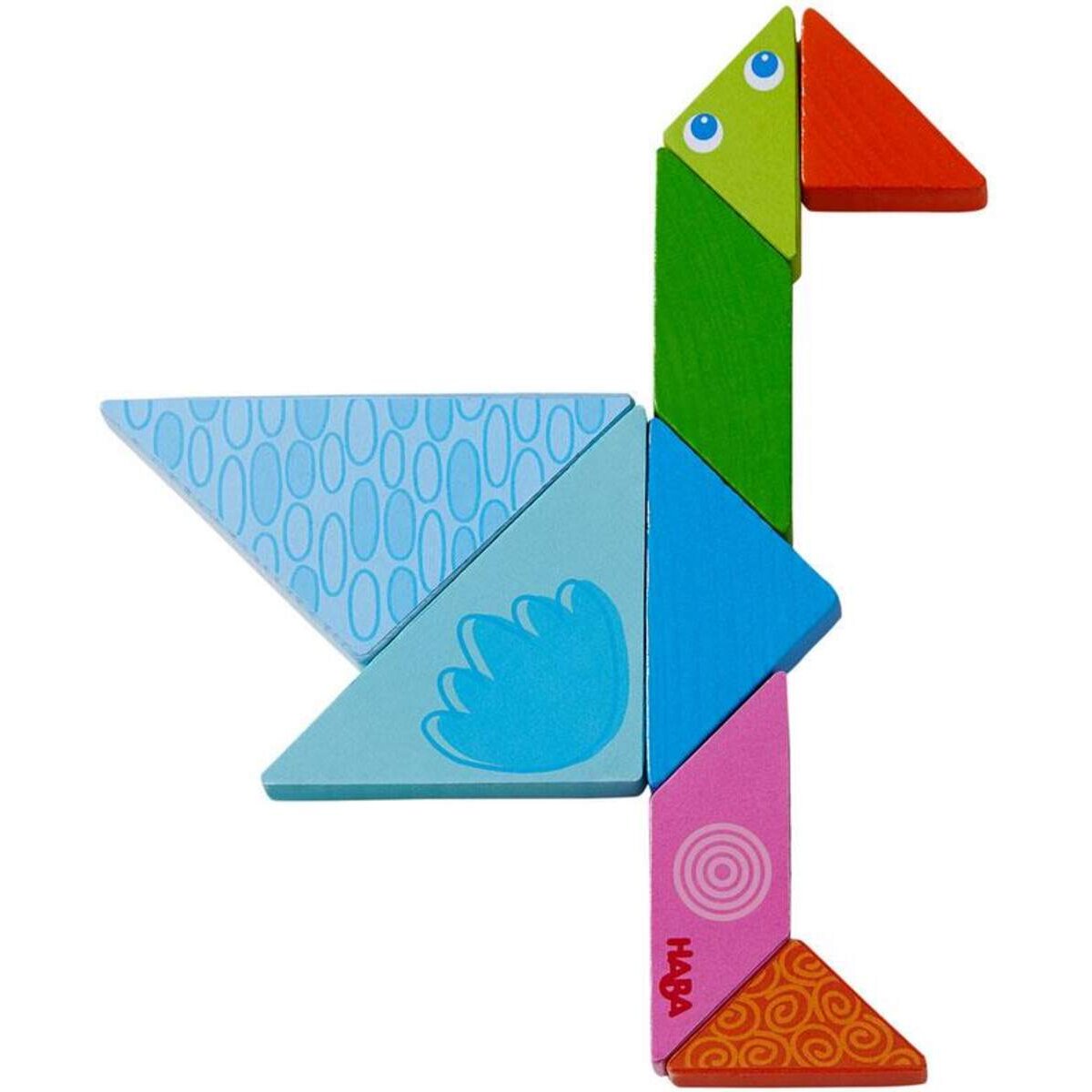 HABA 305777 Legespiel Bunter Tangram-Mix