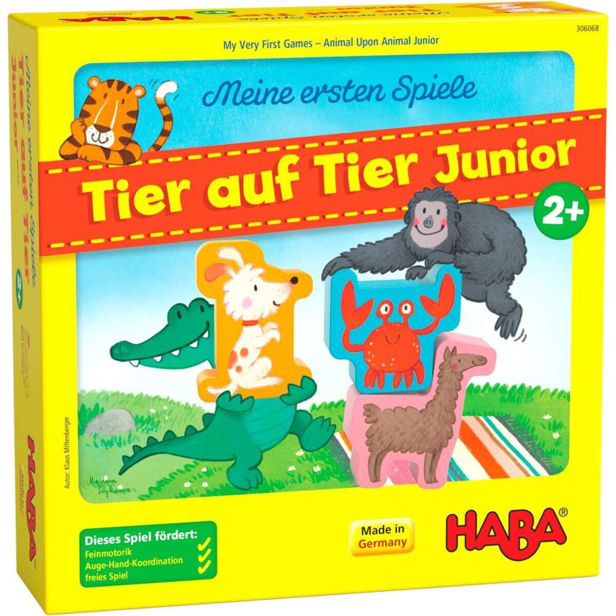 HABA 306068 Meine ersten Spiele Tier auf Tier Junior