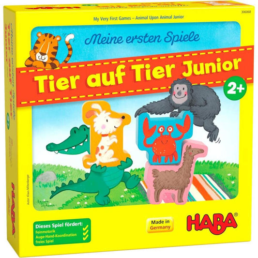 HABA 306068 Meine ersten Spiele Tier auf Tier Junior