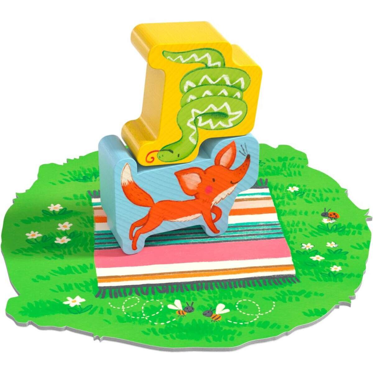 HABA 306068 Meine ersten Spiele Tier auf Tier Junior