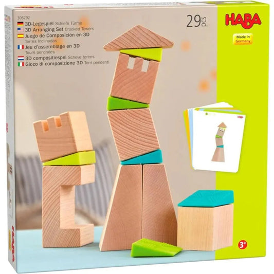 HABA 306792 3D-Legespiel Schiefe Türme