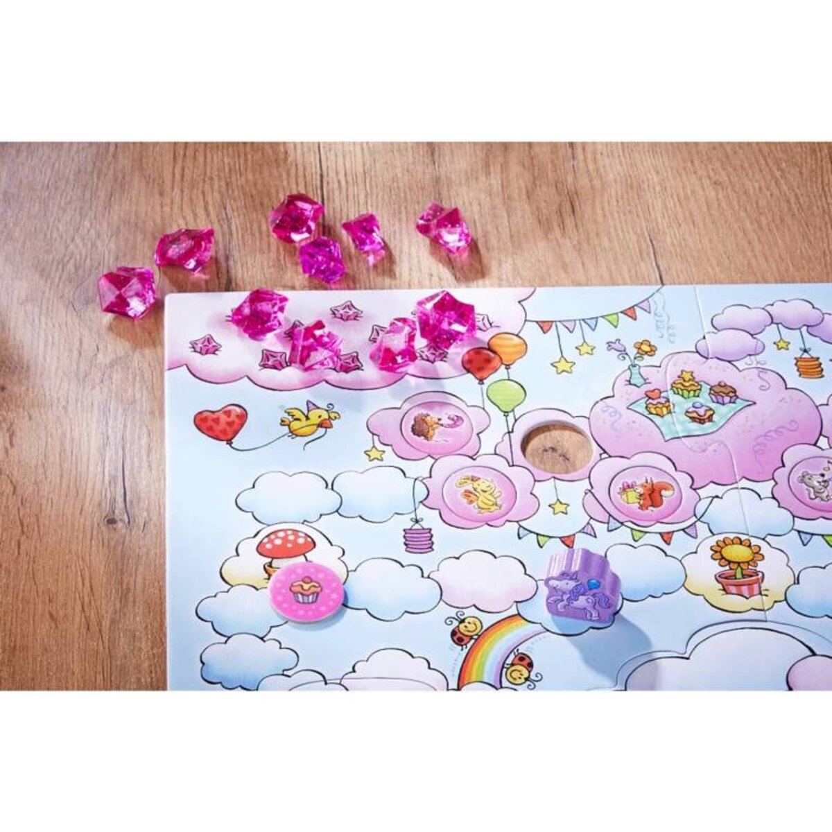 HABA Einhorn Glitzerglück Eine Party für Rosalie 5 niedliche Einhörner aus Holz