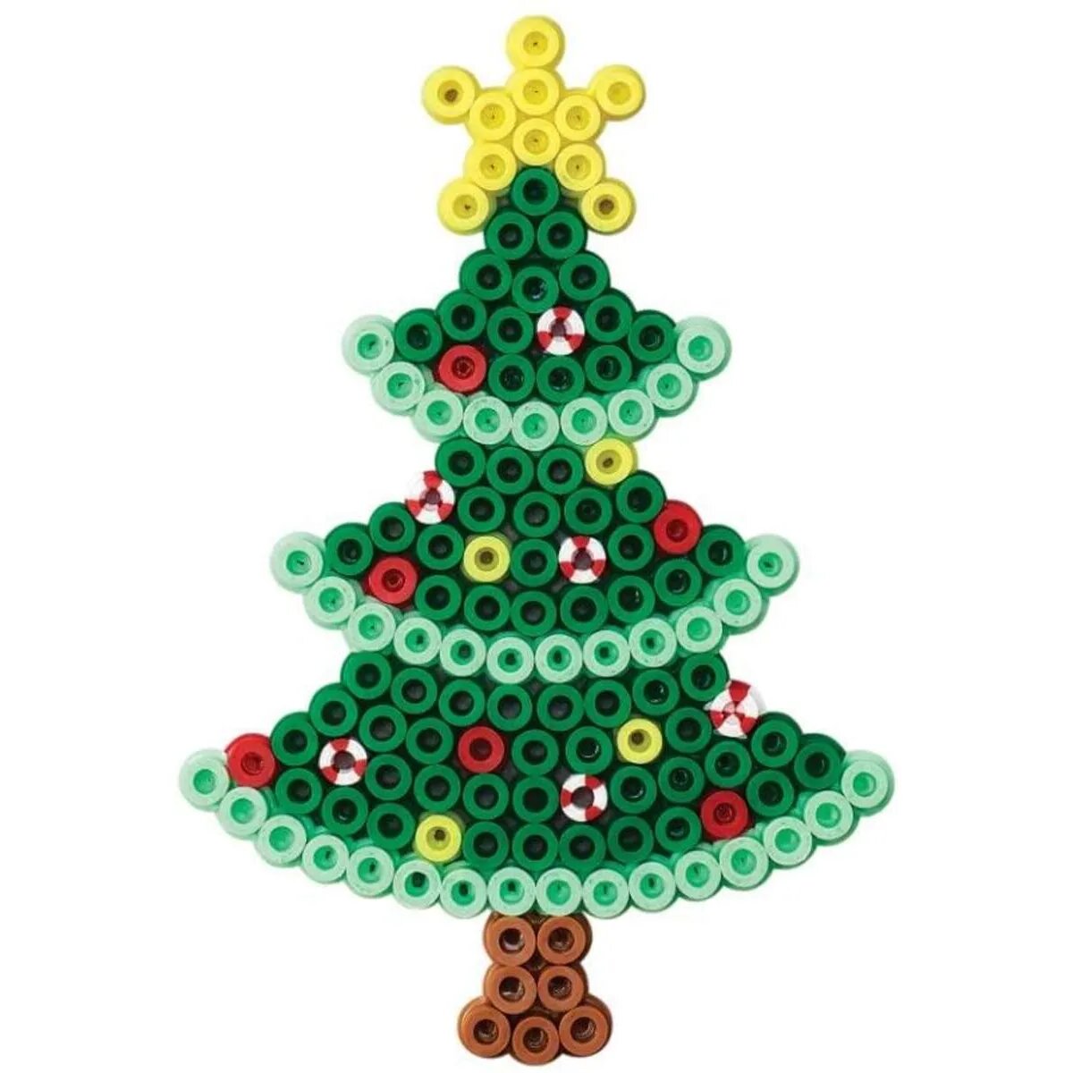 Hama Bügelperlen Kleines Set Weihnachtsbaum mit ca. 450 bunten Midi Bügelperlen