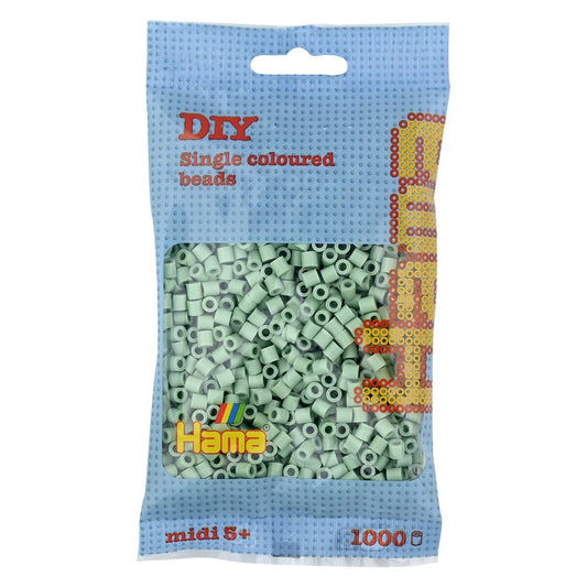 Hama Midi Bügelperlen, Eukalyptus, ca. 1.000 Stück, Ø 5,0 mm