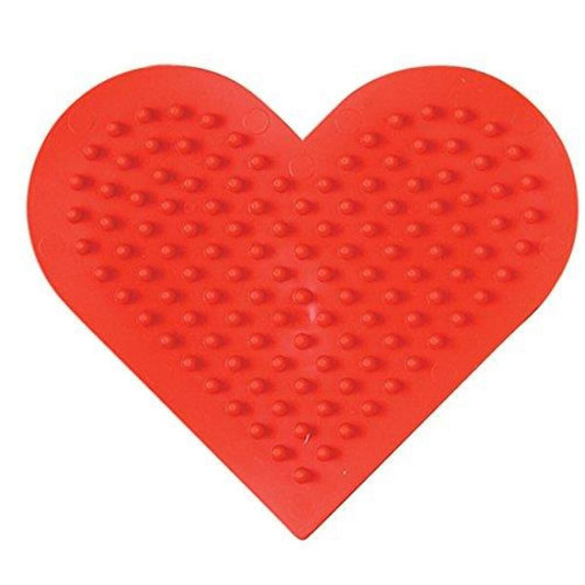 Hama Bügelperlen Stiftplatte, kleines Herz, rot
