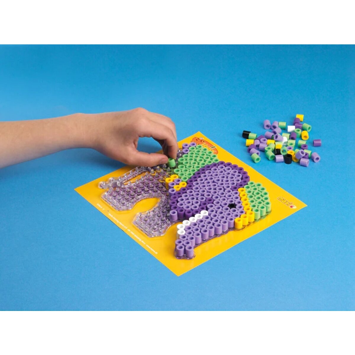 Hama Midi Bügelperlen, Grau, ca. 1.000 Stück, Ø 5,0 mm