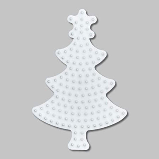 Hama Bügelperlen Stiftplatte Weihnachtsbaum in weiß für Midi Bügelperlen mit Durchmesser 5 mm