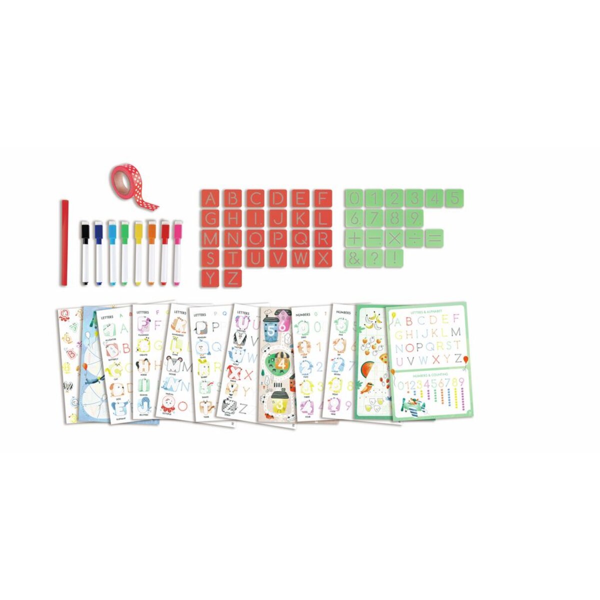 Hape ABC und Zahlen Schablonen