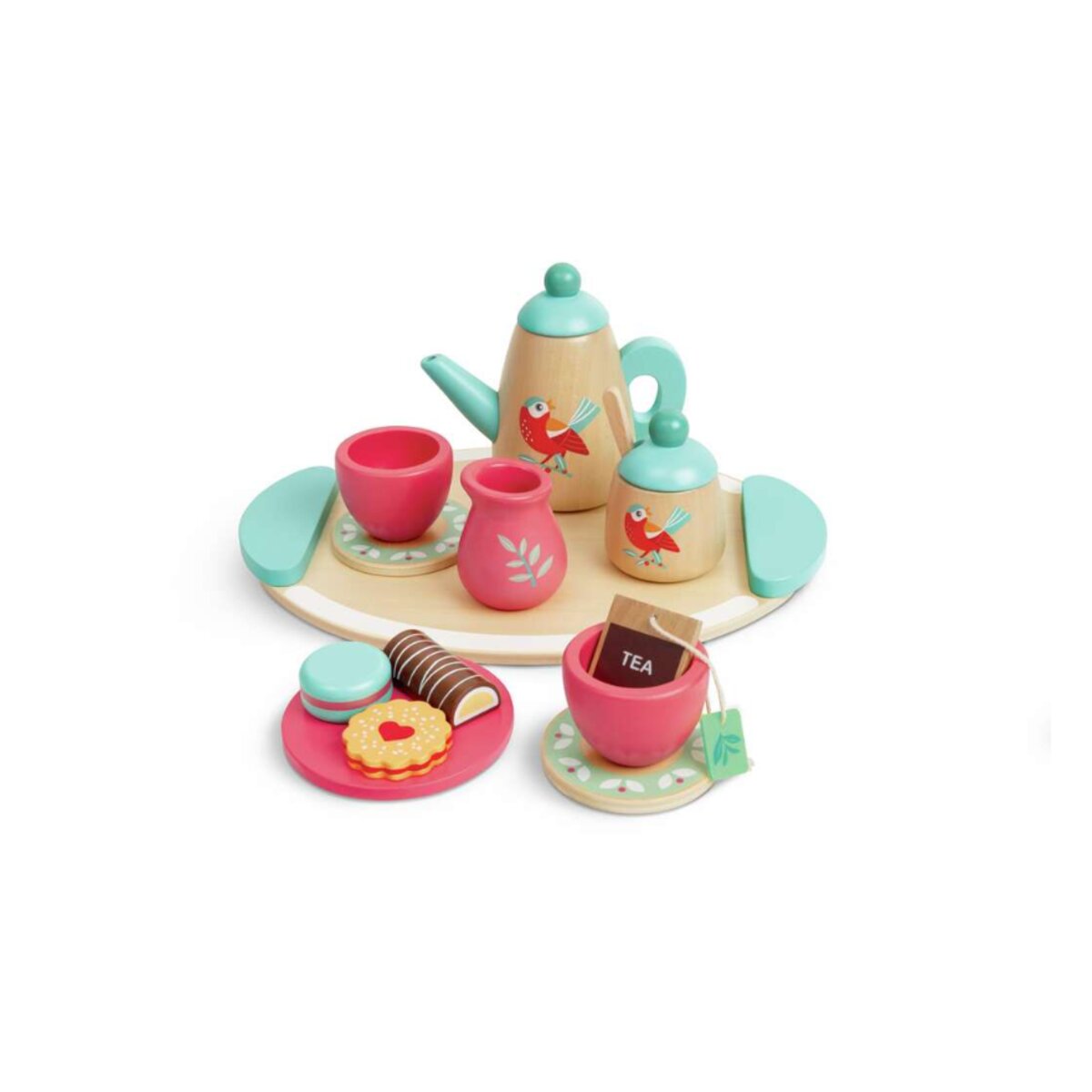 Hape Kinder-Teeservice aus Holz, 14 Teile