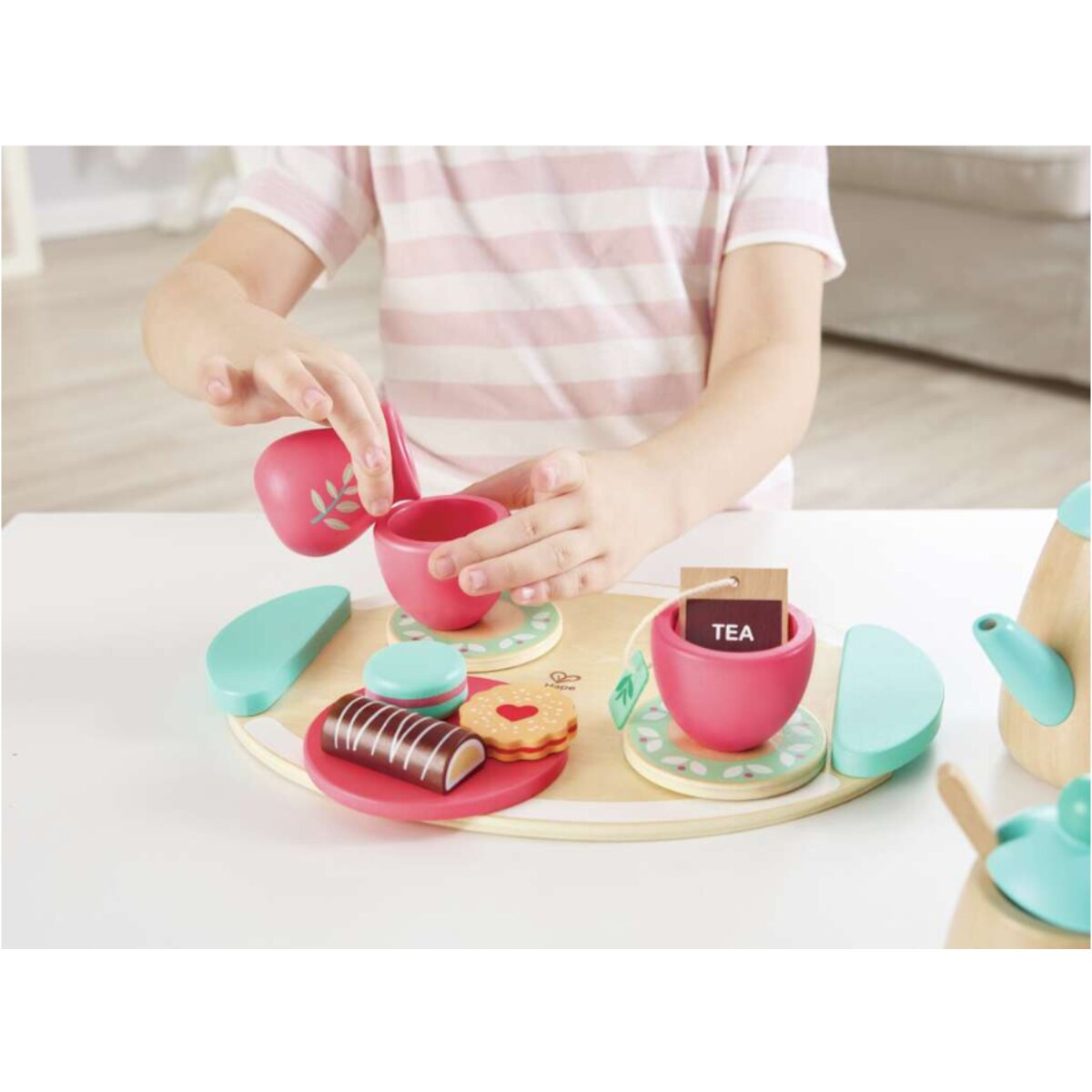 Hape Kinder-Teeservice aus Holz, 14 Teile