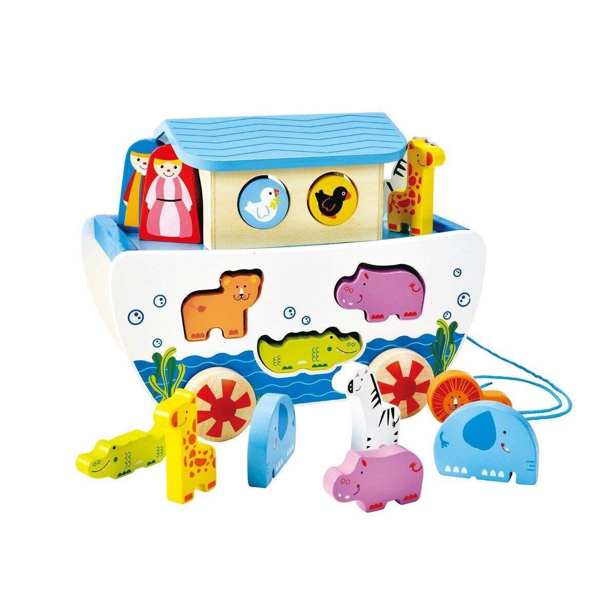 Hape Nachzieh-Arche mit Figuren