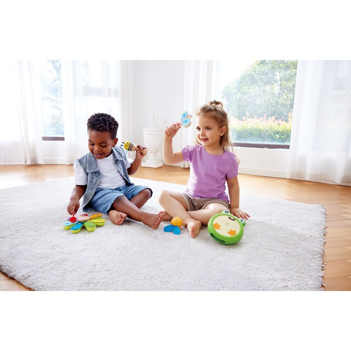 Hape Rhythmus-Kit Natur, 6 Teile