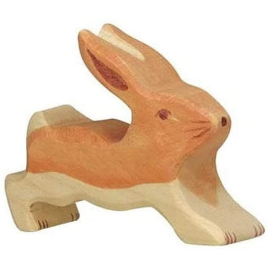 Holztiger Hase, klein, laufend