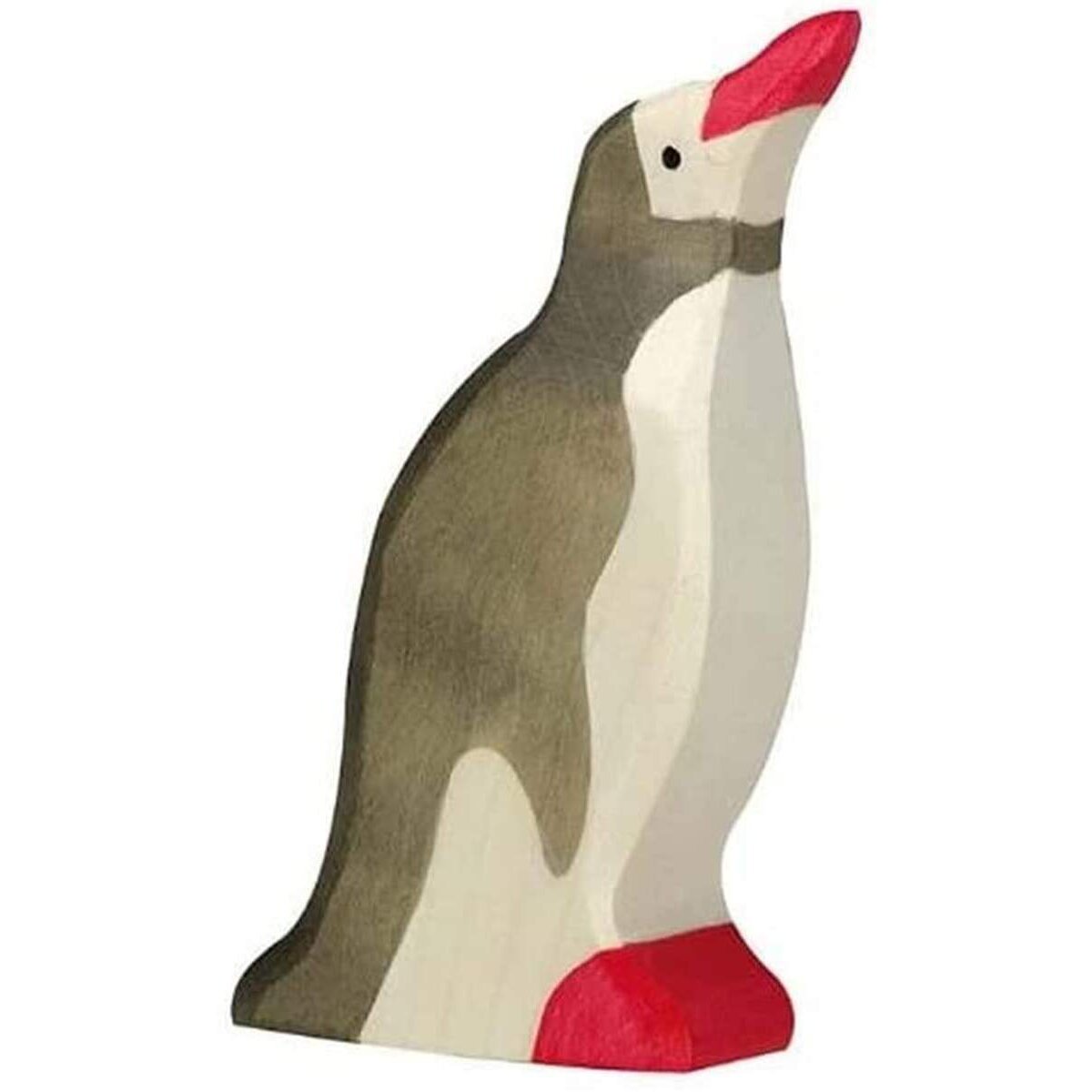 Holztiger Pinguin, Kopf hoch