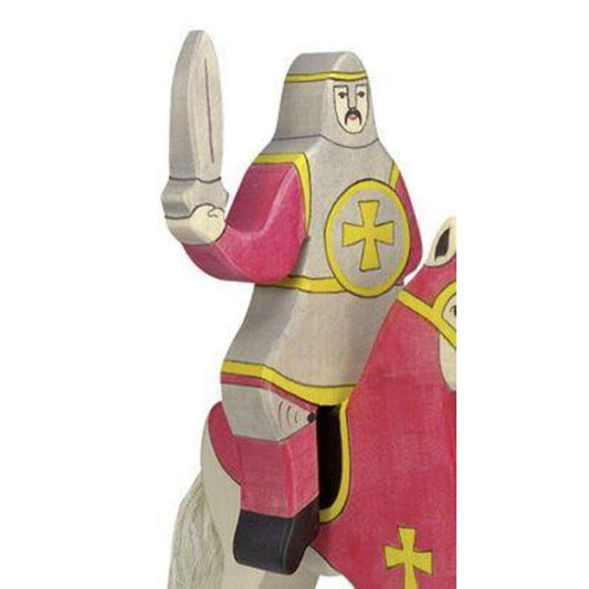 Holztiger Roter Ritter, reitend