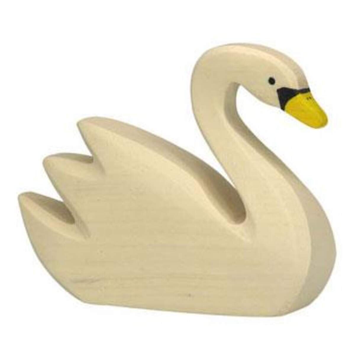 Holztiger Schwan