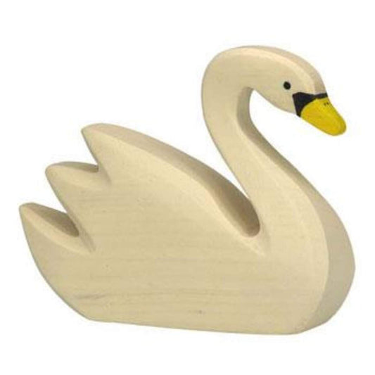 Holztiger Schwan