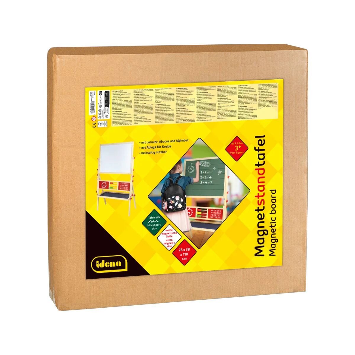 Idena Magnet-Standtafel, 2-seitig, 76 x 38 x 118 cm, FSC® 100 %