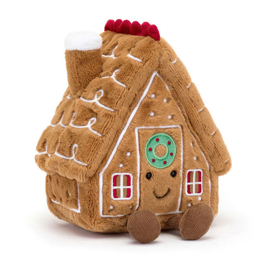 Jellycat Kuscheltier Weihnachten Amuseables Lebkuchenhaus