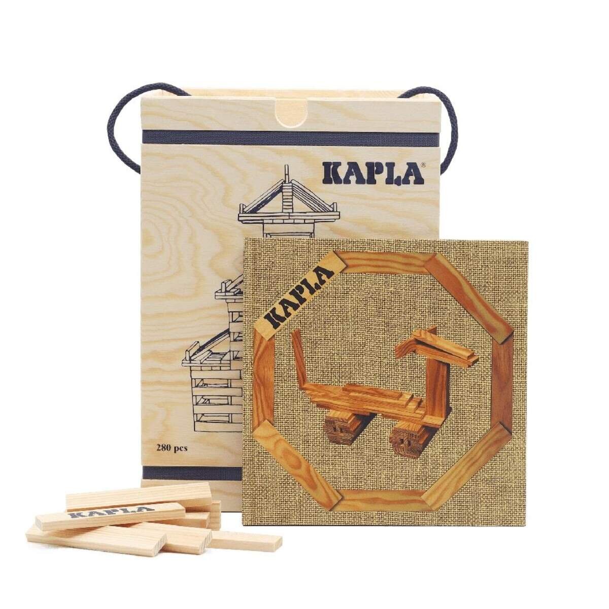 KAPLA® 280er KASTEN : 280 Plättchen + 1 Buch beige