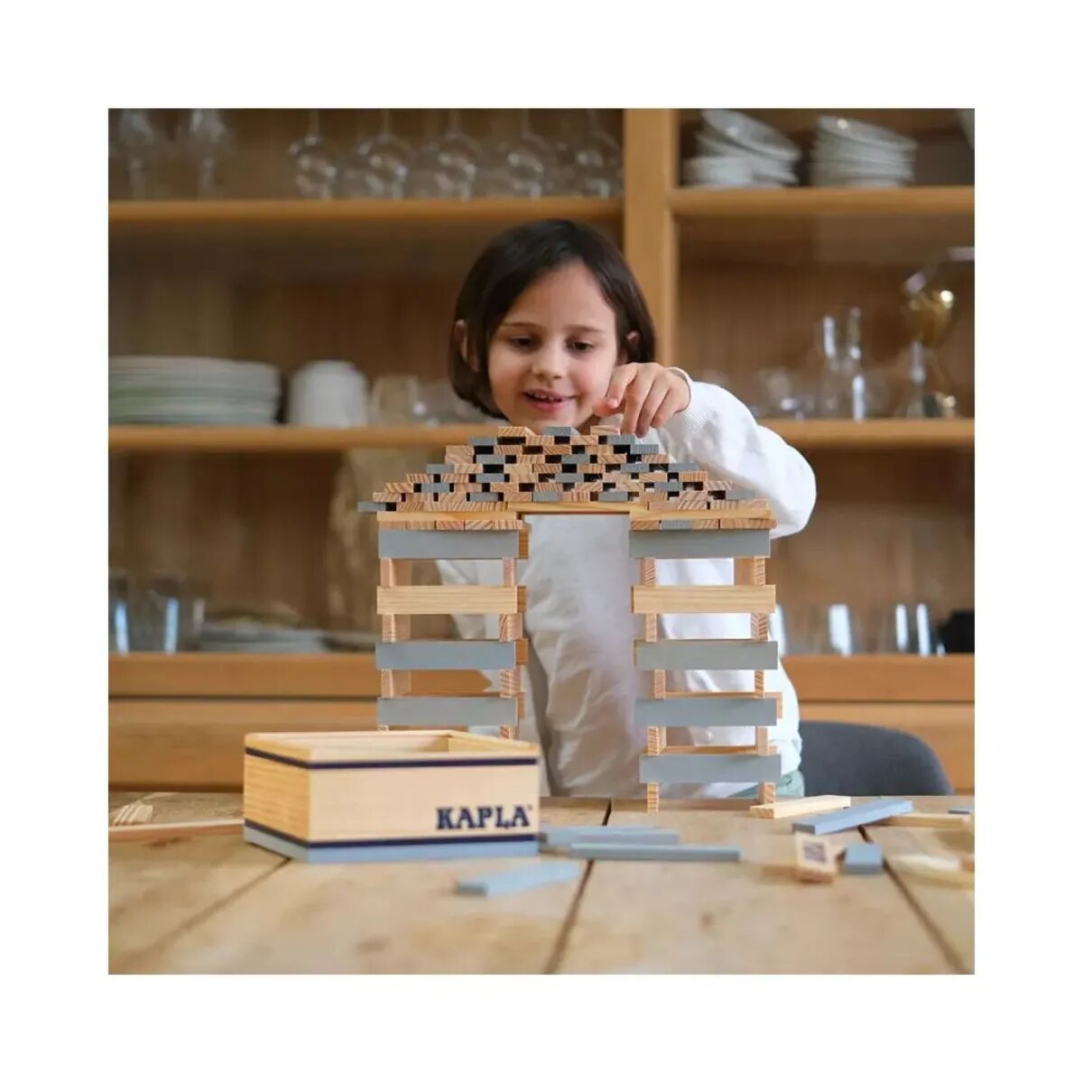 KAPLA® 40er QUADRATE, grau