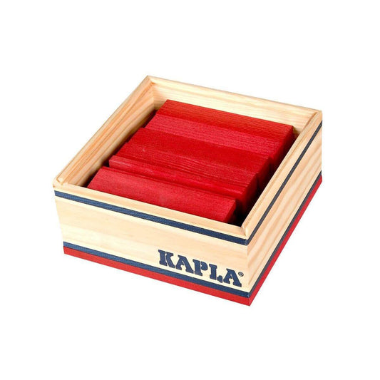 KAPLA® Holzplättchen 40-teilig in Box Rot