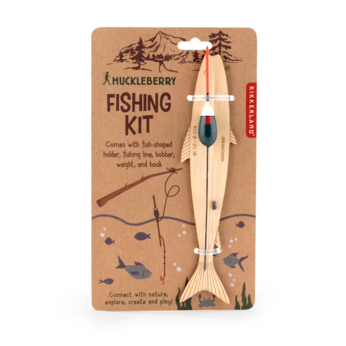 KIKKERLAND Huckleberry Fishing Kit Angel 635 cm Outdoorspielzeug