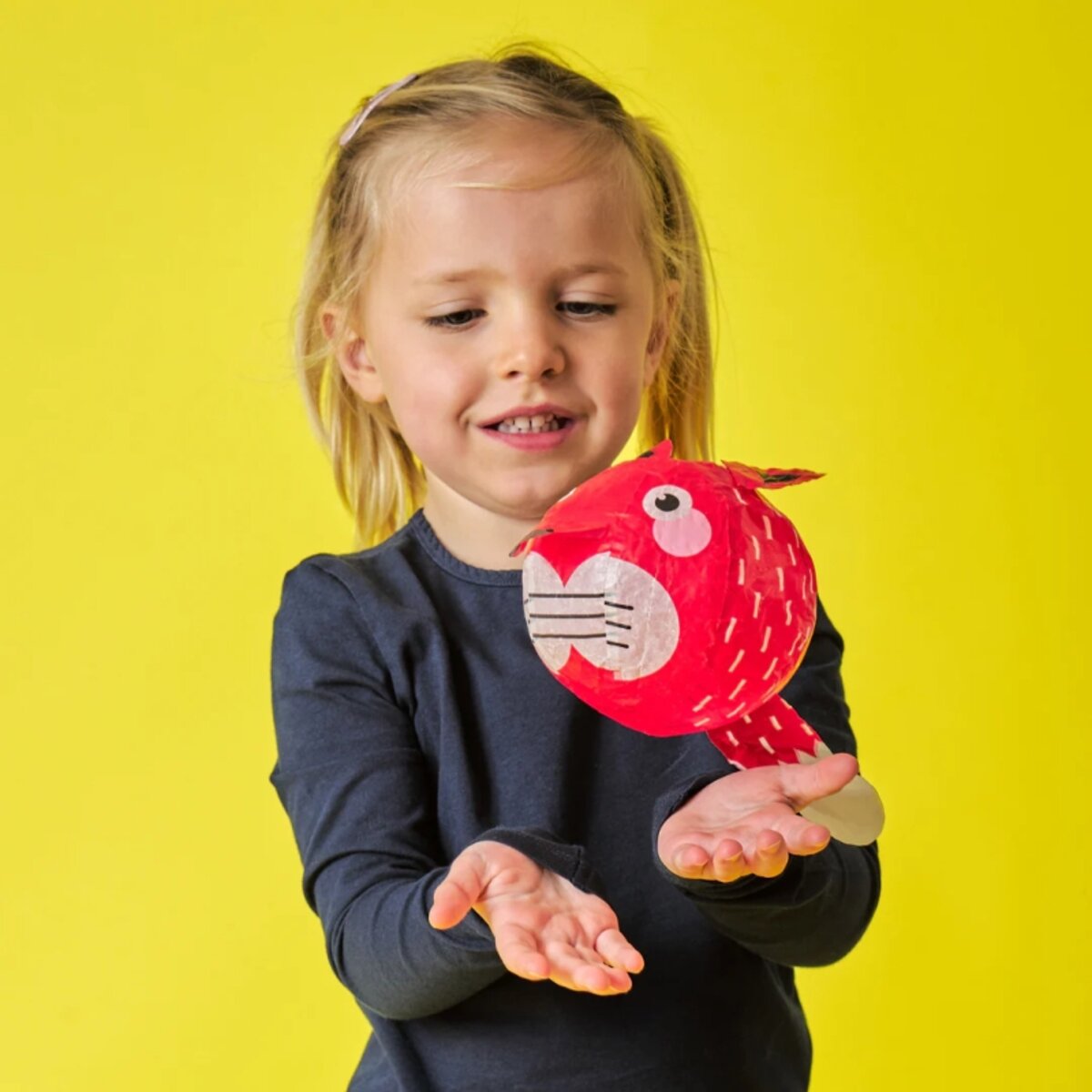 KIKKERLAND traditionelle Lufballons aus Papier 15 cm, 1 Stück, 3-fach sortiert
