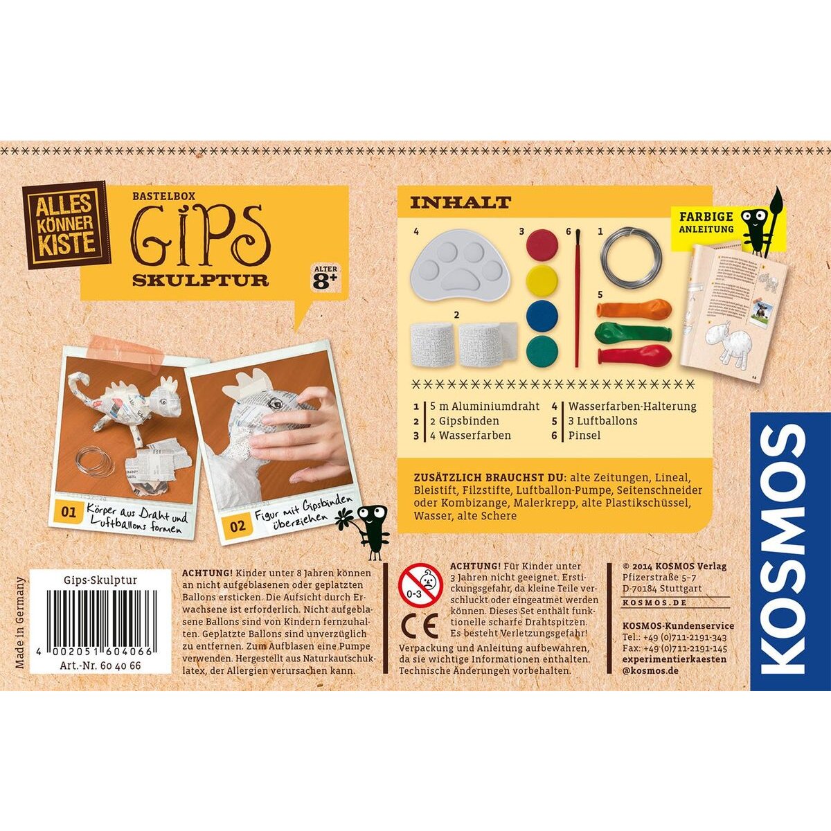 KOSMOS AllesKönnerKiste - Gips Skulptur