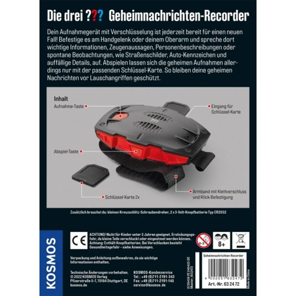 KOSMOS Die drei ??? Geheimnachrichten-Recorder