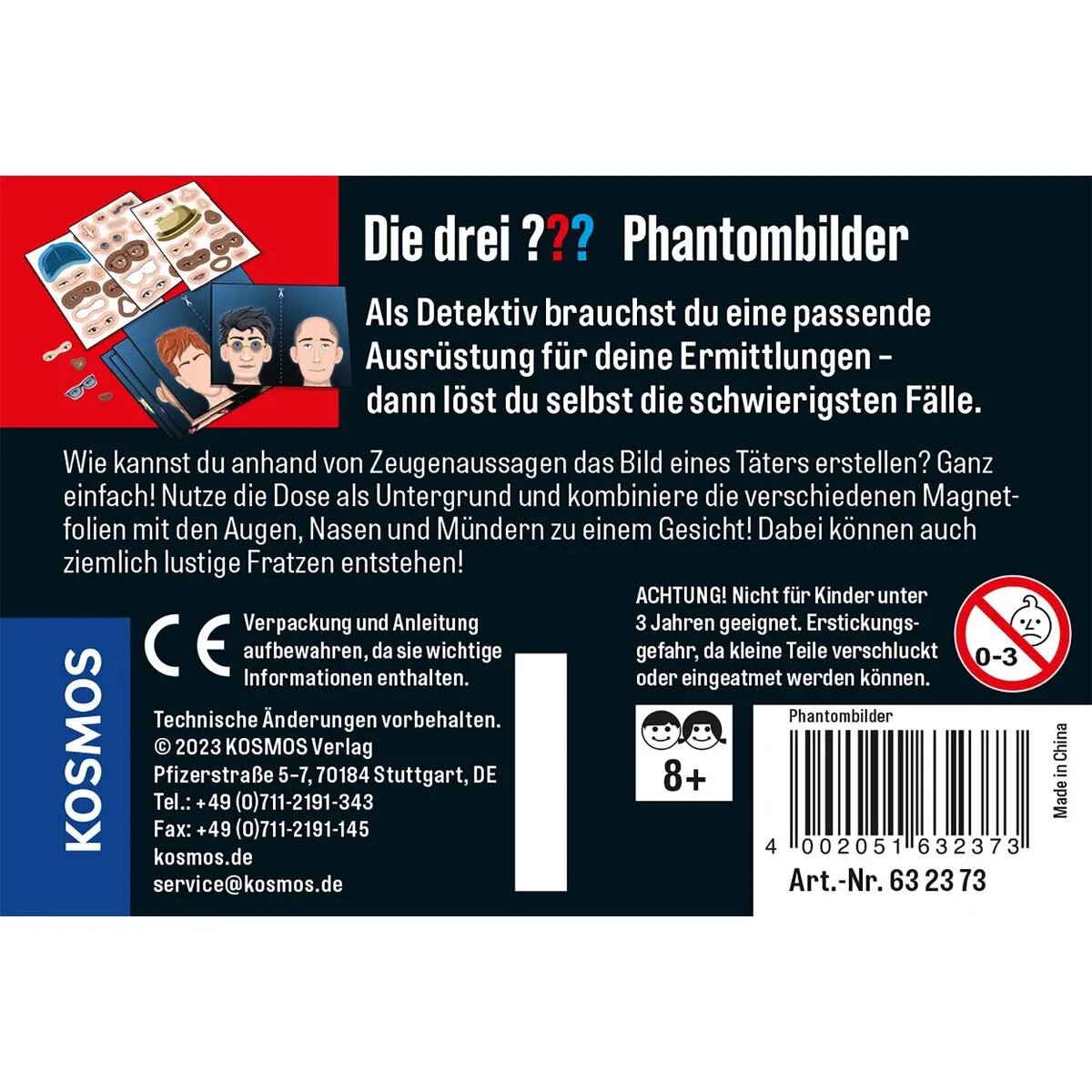 KOSMOS Die drei ??? Phantombilder (kl. Dose)