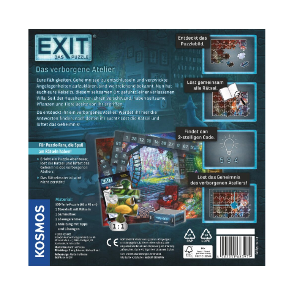 KOSMOS EXIT® - Das Puzzle: Das verborgene Atelier