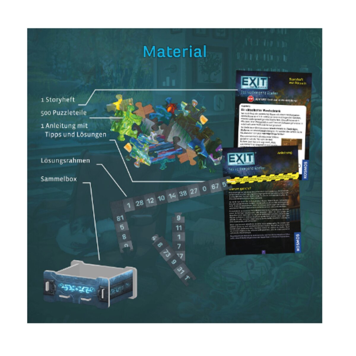 KOSMOS EXIT® - Das Puzzle: Das verborgene Atelier